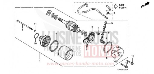 MOTORINO DI AVVIAMENTO CBR125RS6 di 2006